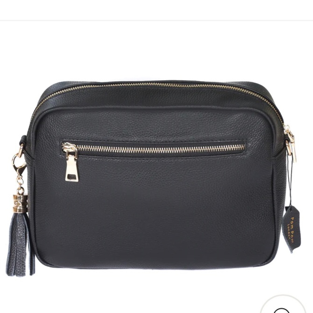 NWT Pom Pom London City Plus Bag, Black